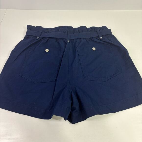 NWT Banana Republic Navy Blue Shorts with Silver Accents and Belt Size 16 FF0604 - Picture 3 of 8